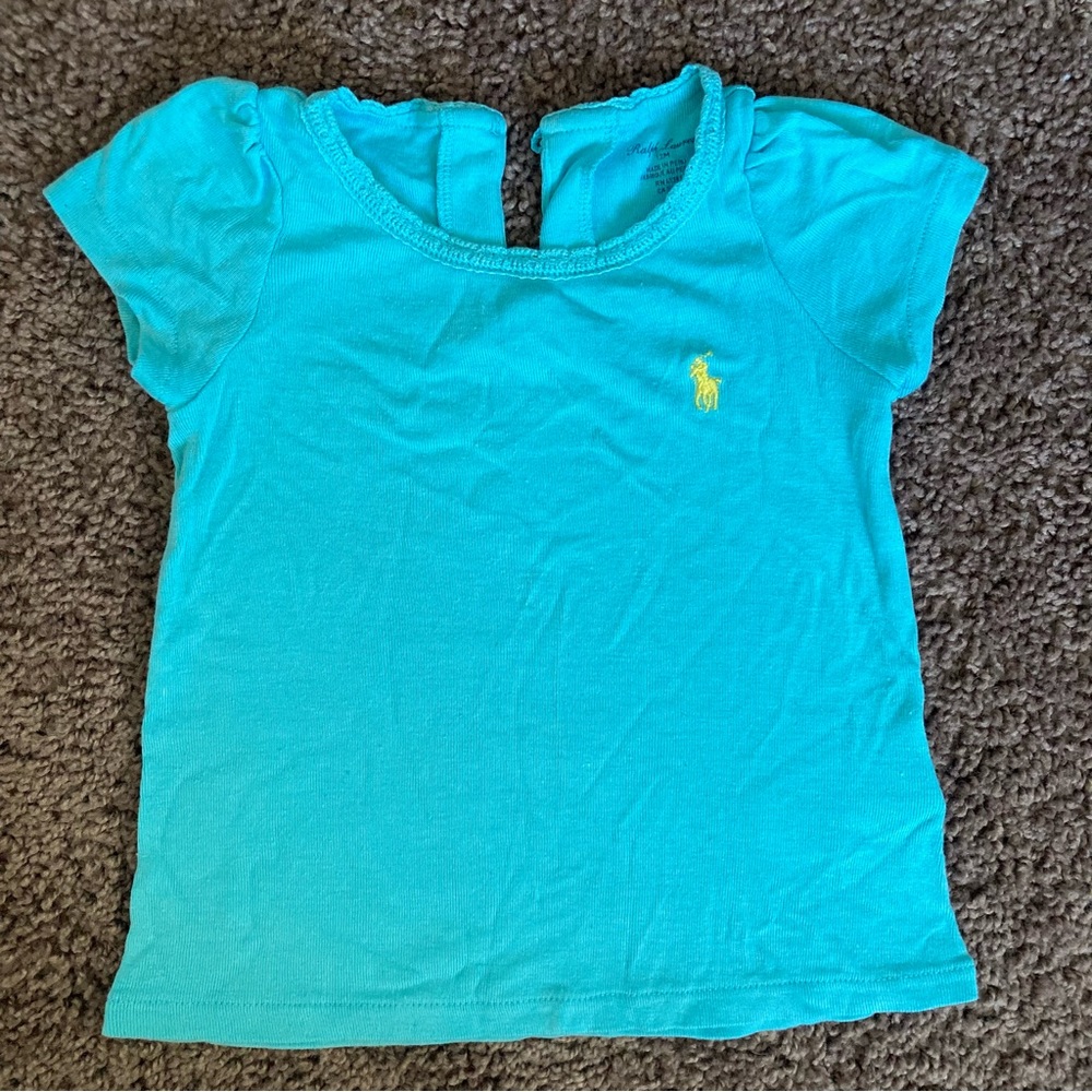 Ralph Lauren Baby Blue Top Size 12 Months